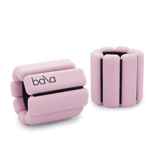 Bala Bangles Adjustable Wearable Wrist & Ankle Weights (2 Set, 1 Lb)