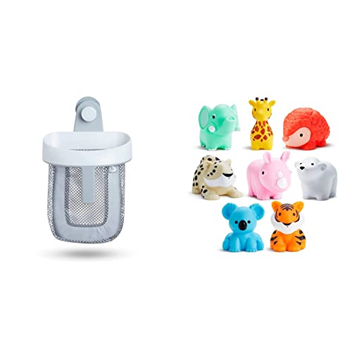 Bath Toy Scoop with Animal Bath Toy Squirts (8 Pack)
