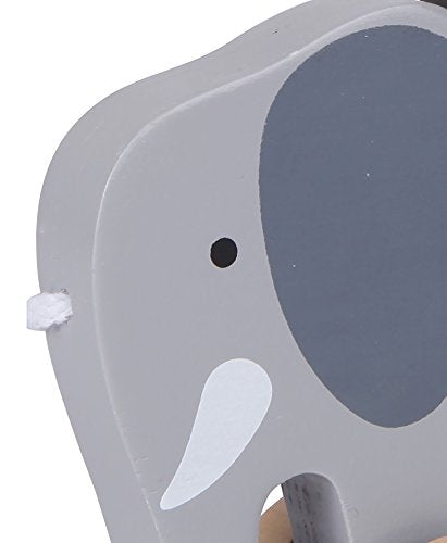 Wooden Elephant Push and Pull Toy