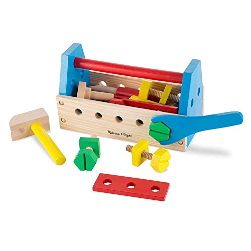 Wooden Toy Construction Tool Kit Set (24 Pieces)