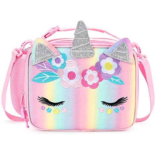 Kids Rainbow Unicorn Insulated Lunch Box