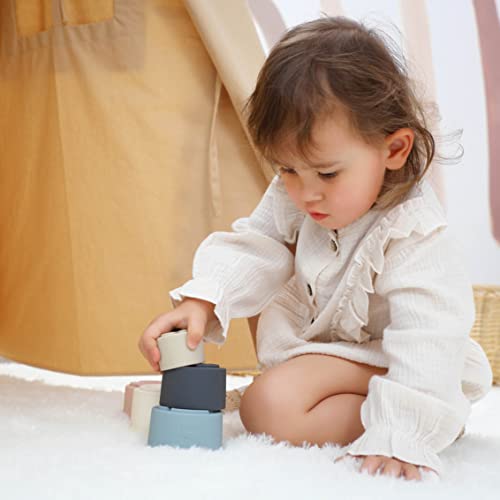 Baby Silicone Stacking Cups Toy