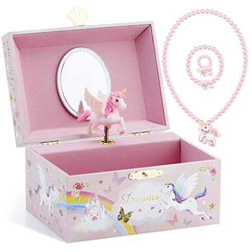 Musical Jewelry Glitter Storage Box