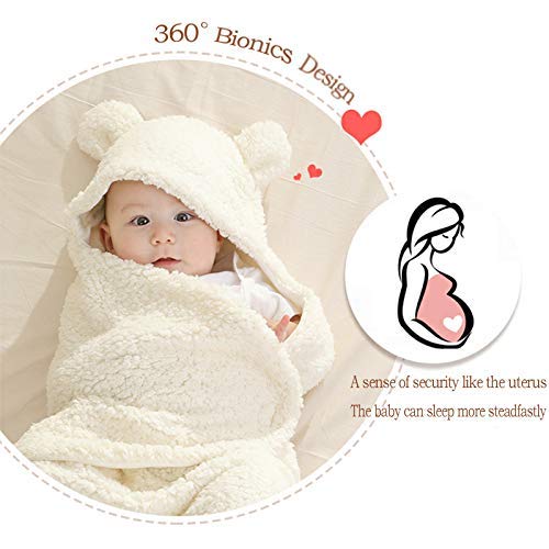 Baby Swaddle Cotton Plush Sleeping Blanket, Ages 0-6m