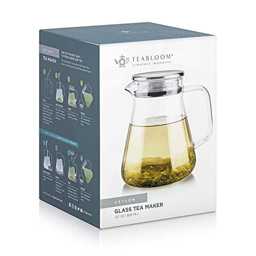 One-Touch 2-in-1 Heatproof Glass Tea Kettle