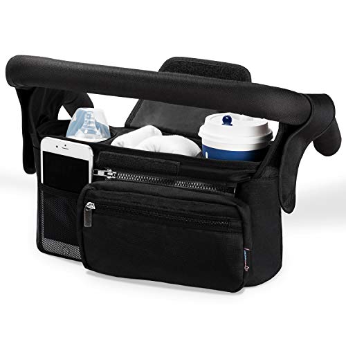 Stroller Universal Organizer with Insulated Cup Holder