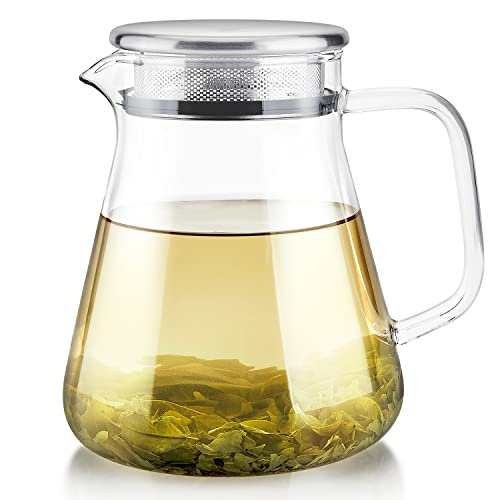 One-Touch 2-in-1 Heatproof Glass Tea Kettle