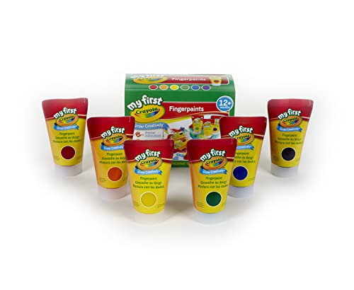 Crayola Washable Finger Paints (6 Pack), Ages 1+
