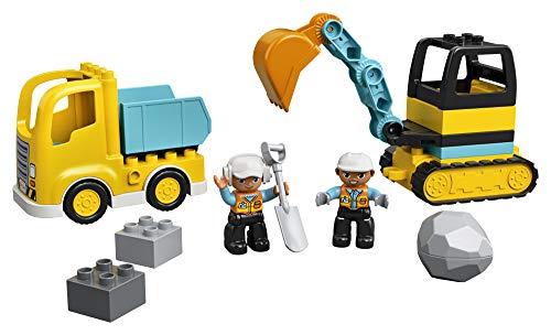 LEGO DUPLO Town Truck & Tracked Excavator (20 Pieces), Ages 2+