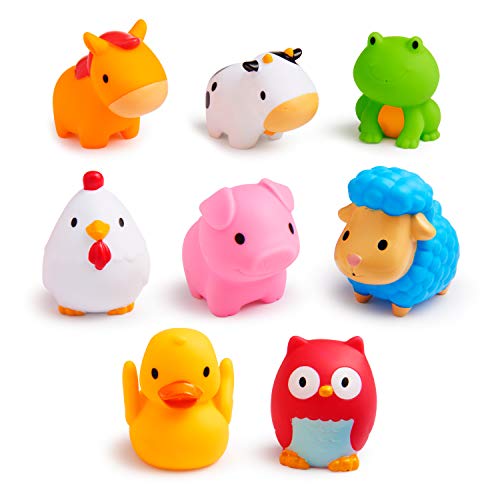 Farm Animal Squirts Baby Bath Toy (8 Pack)