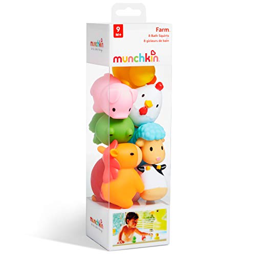 Farm Animal Squirts Baby Bath Toy (8 Pack)