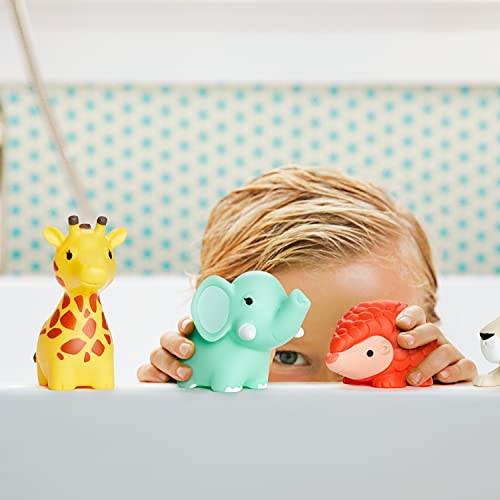 Bath Toy Scoop with Animal Bath Toy Squirts (8 Pack)