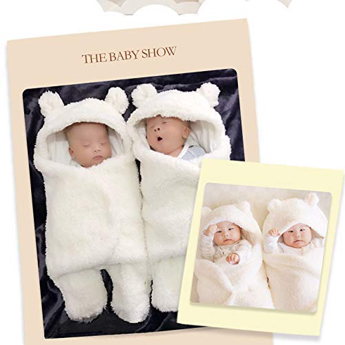 Baby Swaddle Cotton Plush Sleeping Blanket, Ages 0-6m