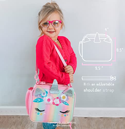 Kids Rainbow Unicorn Insulated Lunch Box