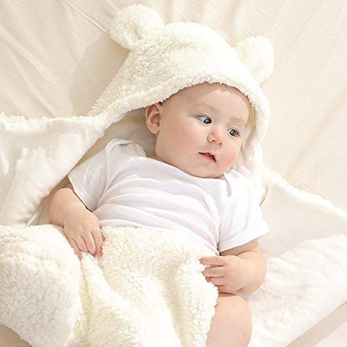 Baby Swaddle Cotton Plush Sleeping Blanket, Ages 0-6m