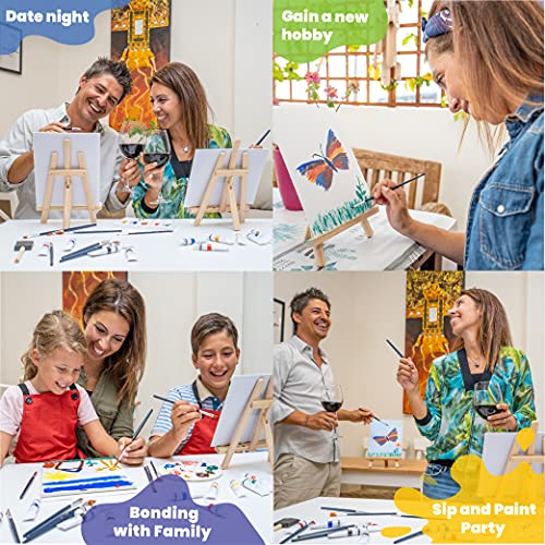 Acrylic Paint Set with Canvas Painting Kit