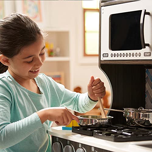 Pretend Play Stainless Steel Pots and Pans (8 Pieces), Ages 3+