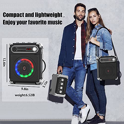 Portable Karaoke Bluetooth Speaker (2 Microphones)