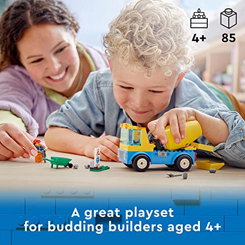 LEGO City Vehicles Cement Mixer Truck (85 Pieces), Ages 4+