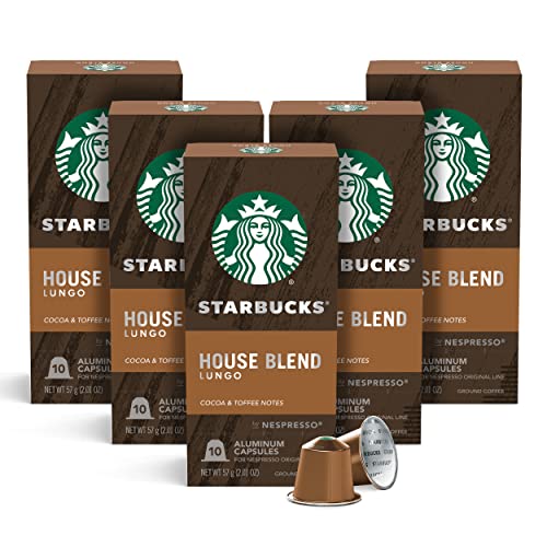 Starbucks Nespresso Medium Roast House Blend Coffee (50 Pack)