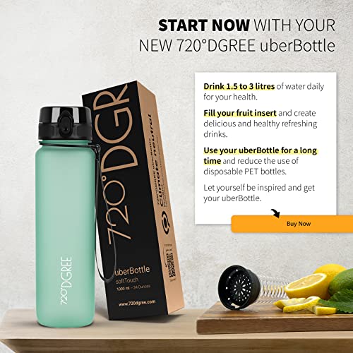Leak Proof Reusable Lightweight Sports Water Bottle with Infuser (1.5L)