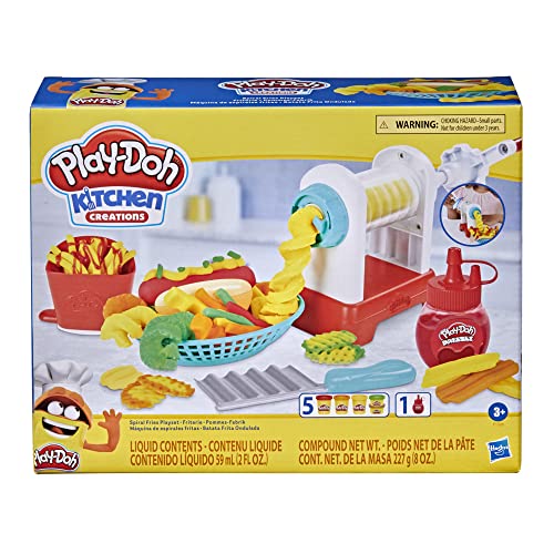Play-Doh Kitchen Spiral Fries Playset, Ages 3+