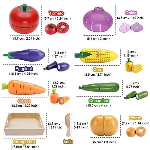 Wooden Play Food Toy Set