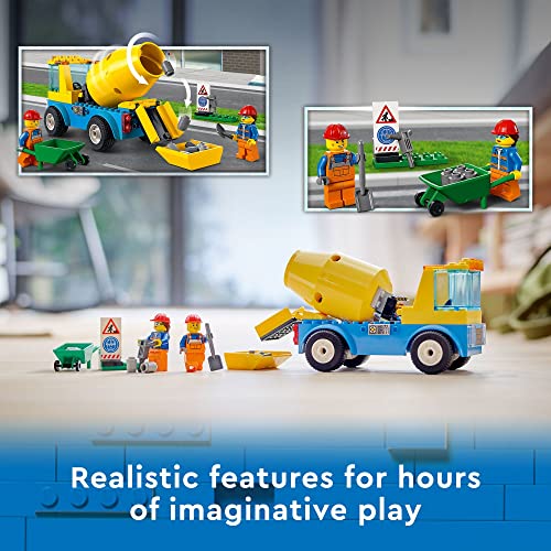 LEGO City Vehicles Cement Mixer Truck (85 Pieces), Ages 4+