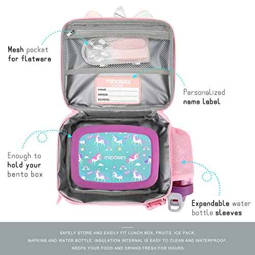 Kids Rainbow Unicorn Insulated Lunch Box