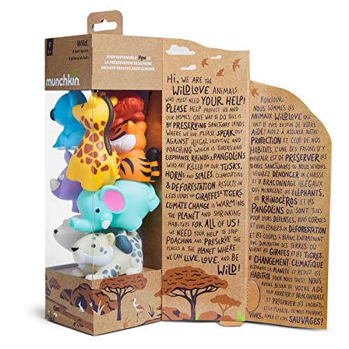 Bath Toy Scoop with Animal Bath Toy Squirts (8 Pack)