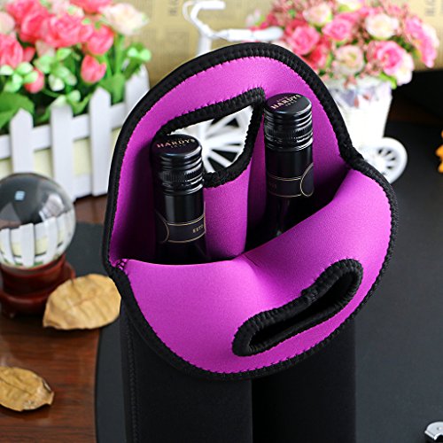 Insulated Wine Carrier Tote Bag (2 Bottles)