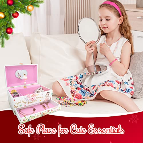 Ballerina Jewelry Music Box with Necklace and Bracelet, Ages 6+
