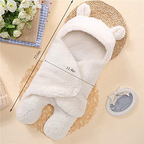 Baby Swaddle Cotton Plush Sleeping Blanket, Ages 0-6m
