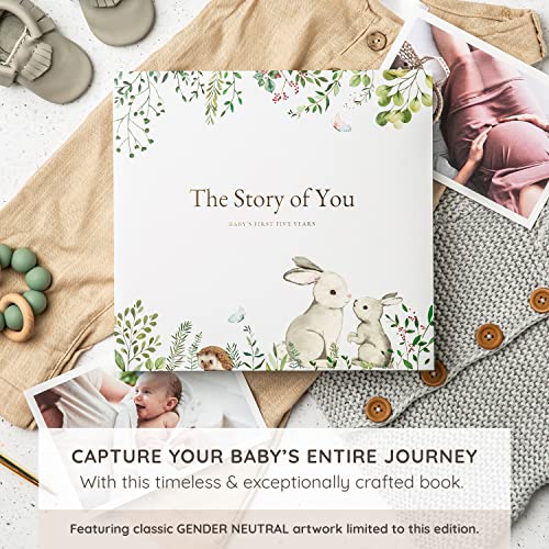 Baby Memory First 5 Year Journal Milestone Baby Scrapbook