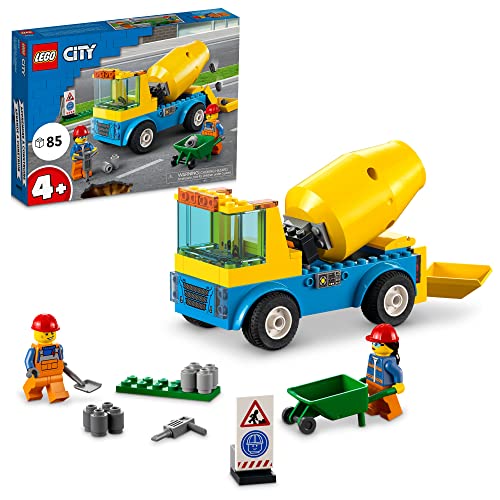 LEGO City Vehicles Cement Mixer Truck (85 Pieces), Ages 4+