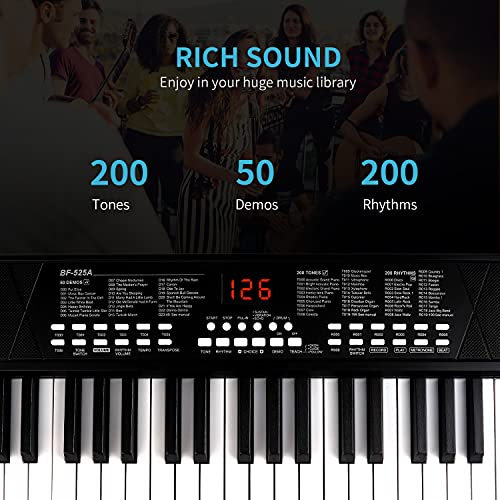 Electronic Portable LED Piano Keyboard (37 Keys)