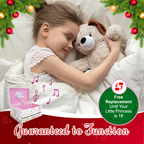 Ballerina Jewelry Music Box with Necklace and Bracelet, Ages 6+
