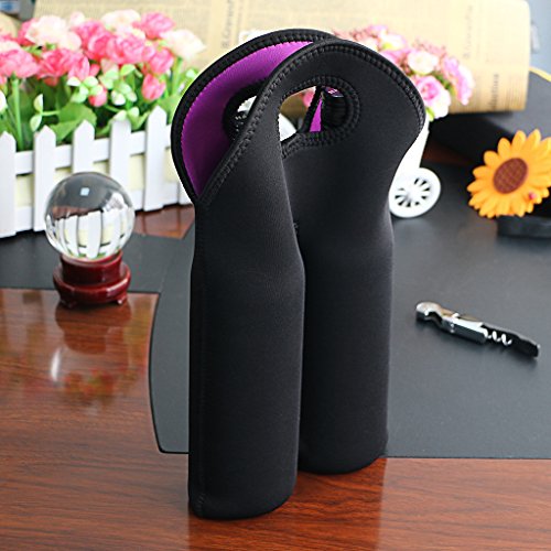 Insulated Wine Carrier Tote Bag (2 Bottles)