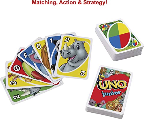 UNO Junior Card Game, Ages 3+