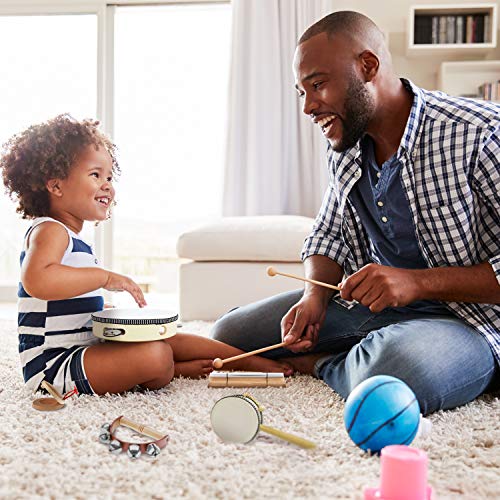 Wooden Percussion Musical Instrument Set, Ages 3+