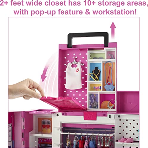 Barbie Closet Playset with 5 Looks (35+ Accessories)