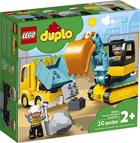 LEGO DUPLO Town Truck & Tracked Excavator (20 Pieces), Ages 2+