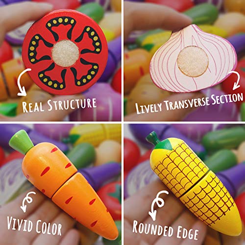 Wooden Play Food Toy Set
