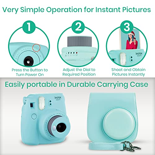 Fujifilm Instax Mini 9 Instant Camera Set (4 Pack, 40 Films)