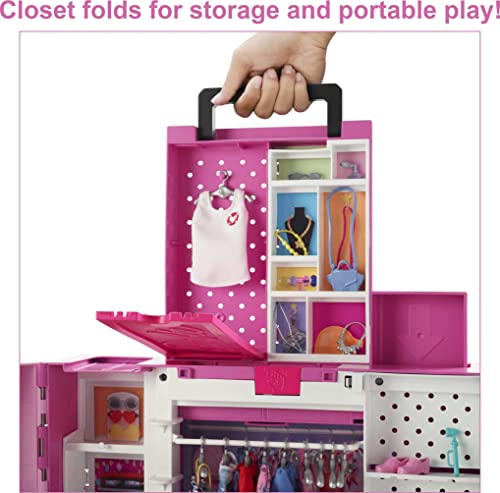 Barbie Closet Playset with 5 Looks (35+ Accessories)
