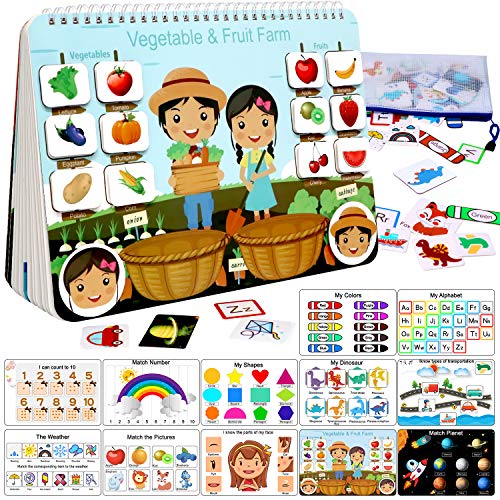 Montessori Activity Busy Book (12 Pages)