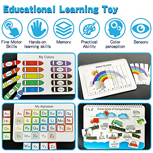 Montessori Activity Busy Book (12 Pages)