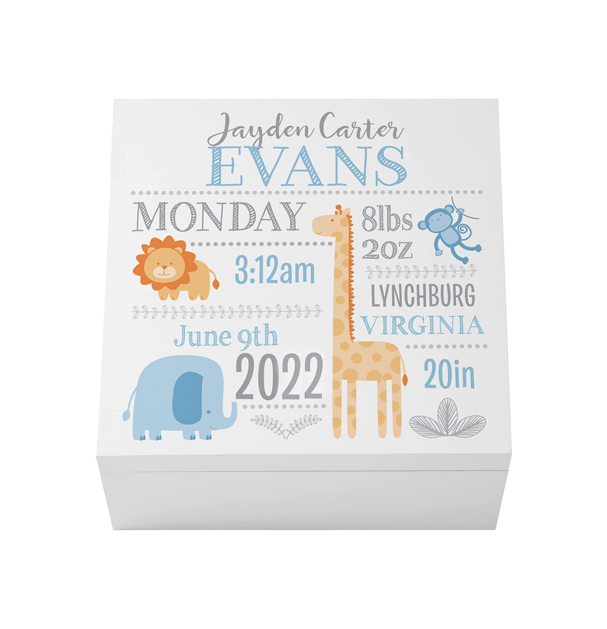 Baby Personalized Keepsake Box