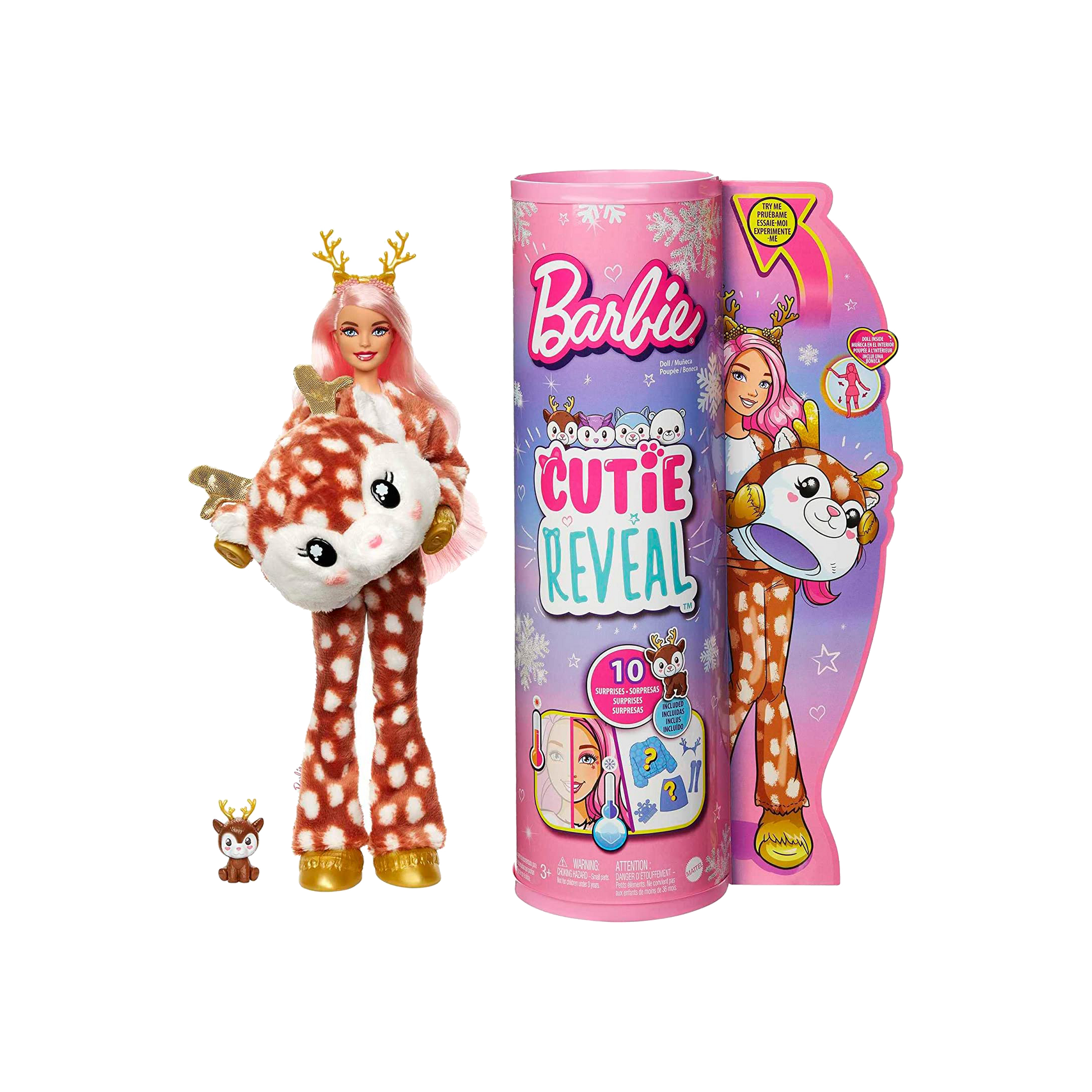Barbie Doll Cutie Reveal (10 Surprises)