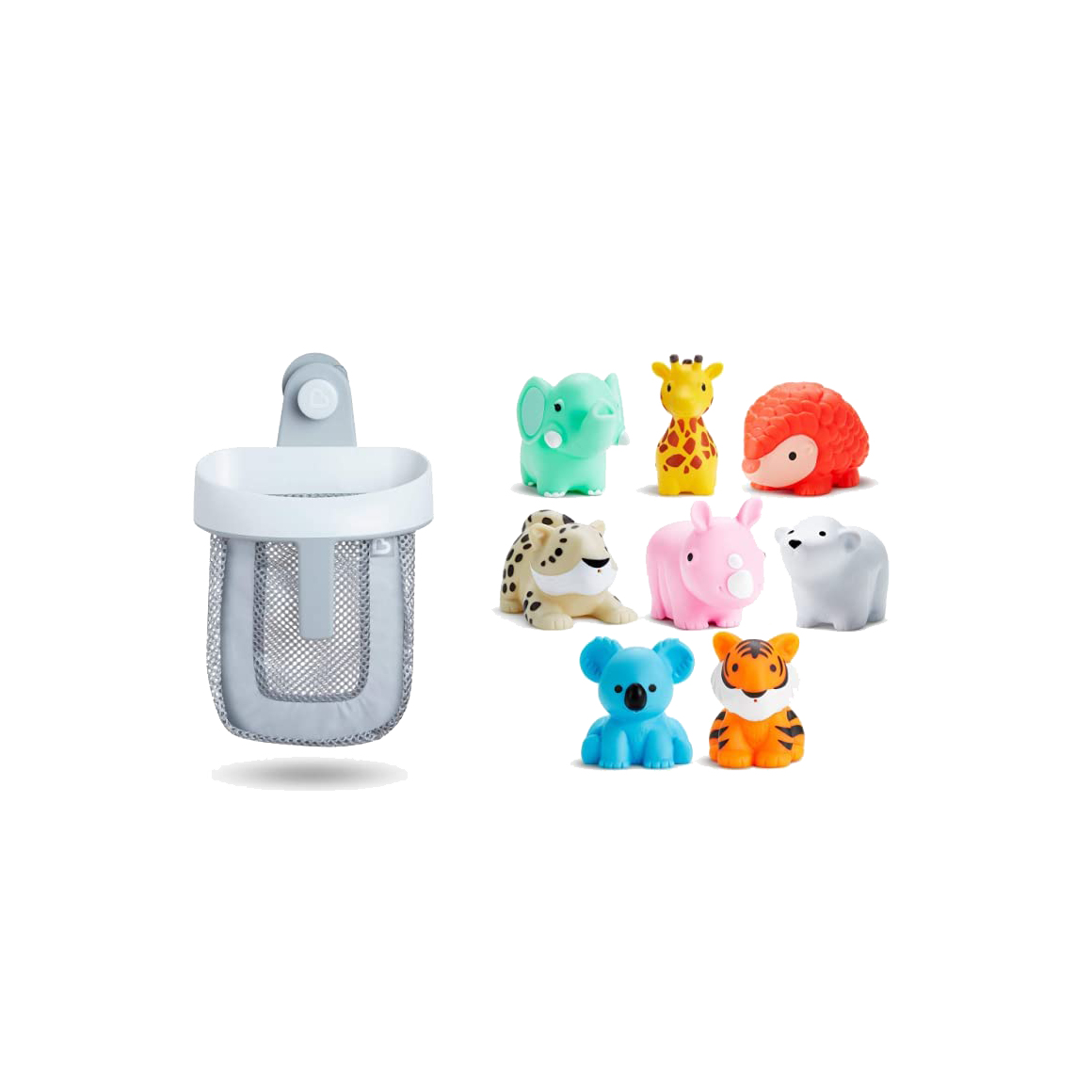 Bath Toy Scoop with Animal Bath Toy Squirts (8 Pack)